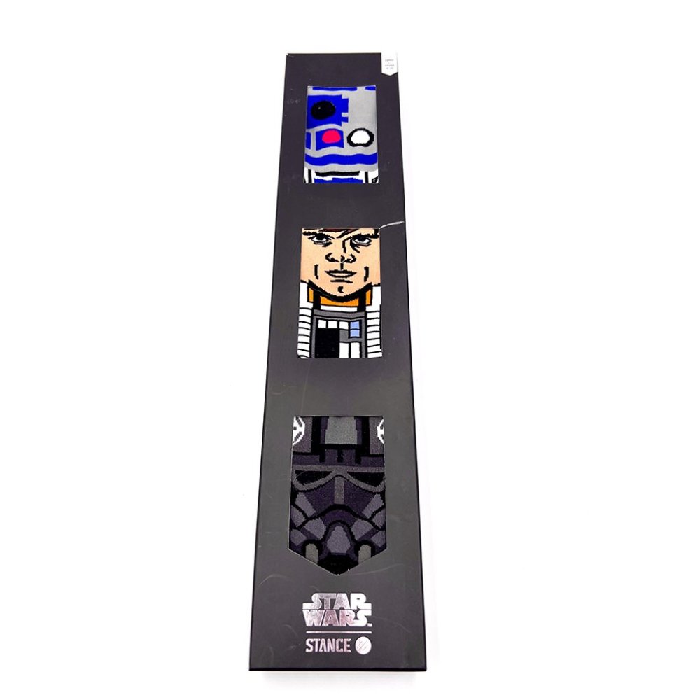 Stance Socks Star Wars 3 Pack Large(9-12) NIB - R2D2/Luke Skywalker/Tie Fighter